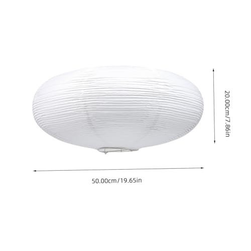 DOITOOL Moderner Japanischer Lampenschirm aus Weißem Reispapier Einfacher Lampenschirm für Pendelleuchten Langlebiges Lichtzubehör Weiches Licht für Wohn Schlafzimmer Geeignet von DOITOOL