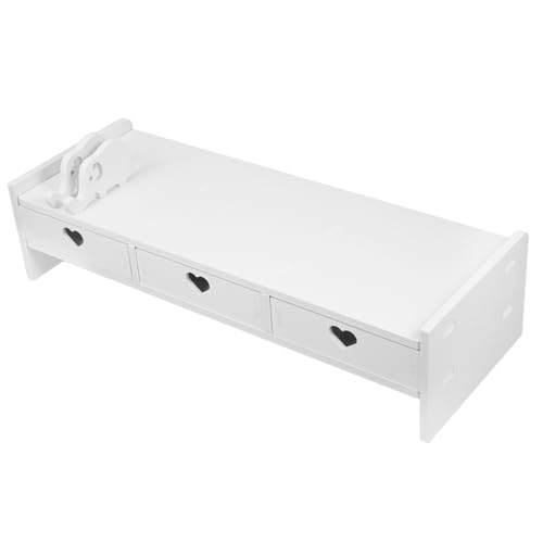 DOITOOL Monitorständer mit Schublade Ergonomische Monitorerhöhung für Computer Schreibtisch Organizer Laptop Ständer Höhenverstellbare Bildschirmplattform von DOITOOL