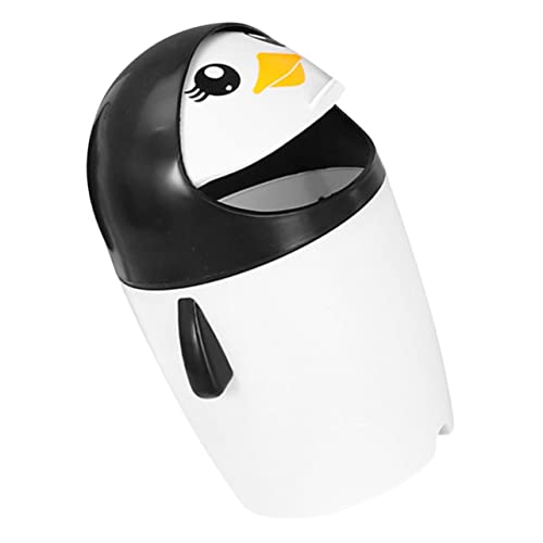 DOITOOL Mülleimer Auto Schreibtisch Mini-Desktop-Mülleimer Mini-Mülleimer Mit Deckel Kleiner Papierkorb Mini-Papierkorb Tisch-Mülleimer Pinguin-Mülleimer Für Mülleimer Aus von DOITOOL