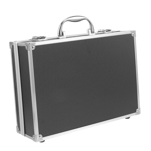DOITOOL Multifunktionale Aufbewahrungsbox aus Aluminiumlegierung mit ergonomischem Griff und verstärkten Ecken kratzfeste Aufbewahrungsbox für kleine Werkzeuge und Zubehör tragbarer von DOITOOL