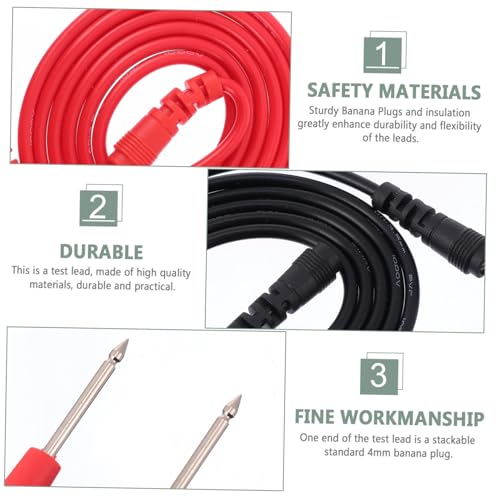 DOITOOL Multimeter Prüfleitung mit Krokodilklemmen und Bananensteckern Flexible PVC Isolierte Messleitungen für Elektronikprüfung und Multimeter Messsonden DOITOOL Multimeter Prüfleitung mit Krokodilklemmen und Bananensteckern Flexible PVC Isolierte Messleitungen für Elektronikprüfung und Multimeter Messsonden von DOITOOL