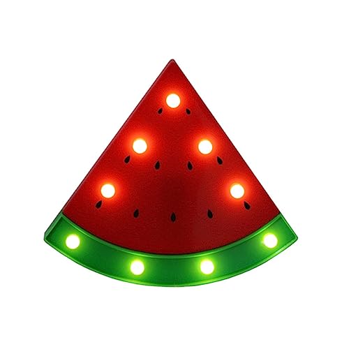 DOITOOL Nachtlicht Led-wassermelonenlicht Wassermelonen-tischlampe Wassermelonen-partydekorationen Wassermelonen-geburtstagsdekoration Wassermelonen-dekor Ladenschild Plastik Schreibtisch von DOITOOL