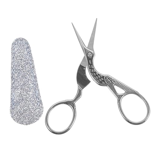 DOITOOL Nähschere Vintage Stoffschere Schere Mit Coverstich Stickerei Schneiderschere Quiltschere Nähzubehör Nähgeräte Nähwerkzeuge Nähschere Metall von DOITOOL