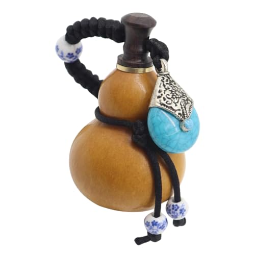 DOITOOL Natürlicher Gourd Weinanhänger mit Sicherem Verschluss Handgefertigter Langlebiger Trinkflaschenhalter und Stilvolles Wohnaccessoire Komfortabel Verschleißfest von DOITOOL