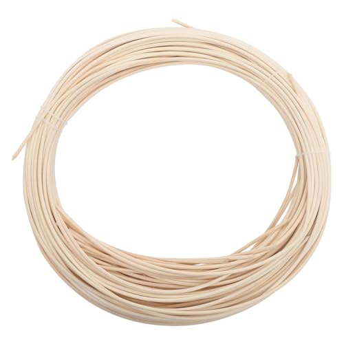 DOITOOL Natürliches Rattan Cane Roll Rund Geflechtmaterial für DIY Lampenschirm Korb Stuhlreparatur Gartenmöbel Polster Korbflechten Langlebiges Flechtrohr von DOITOOL