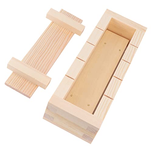 DOITOOL Nigiri Former Sushi- Reis- Presseform Oshizushi Press Form Sushi Making Kit Rechteckige Sushi Press Form Sushi DIY Form Set Hölzerner Sushi- Sushi- Reis- Presseform von DOITOOL