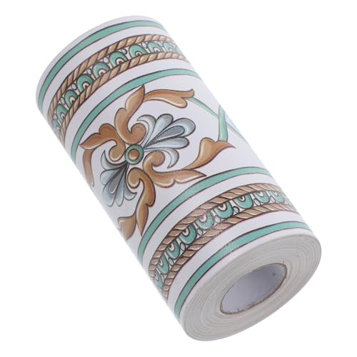 DOITOOL PVC Selbstklebende Wandfliesen-bordüre Wasserfest Ölbeständig Gelbstabil für Küche Bad Wohnzimmer Einfache Anbringung Glatten Oberflächen Dekorative Wandleiste von DOITOOL