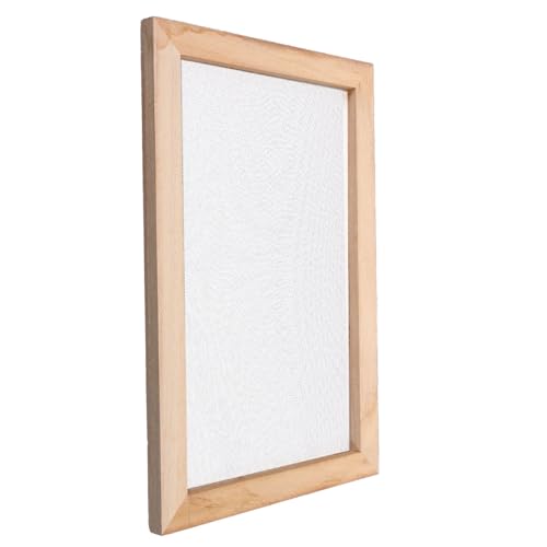DOITOOL Papierherstellungsset Holzrahmen mit Papier DIY Bastelset für Umweltfreundlich Einfach zu Bedienen für Kreative Papiergestaltung mit Getrockneten Blumen von DOITOOL