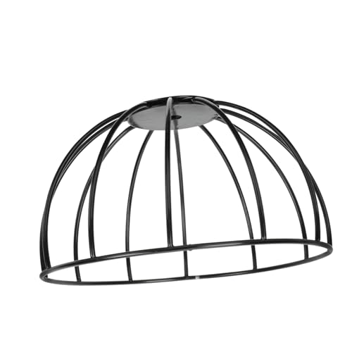 DOITOOL Pendelleuchte Lampenschirm DIY Handwerk Lichtgestell Lampenzubehör Elegantes Design für Tisch und Deckenleuchten Schwarz von DOITOOL