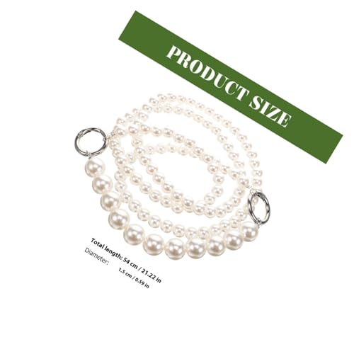 DOITOOL Perlen handtaschenkette DIY Filigrane Doppellagige Umhängekette mit Robusten Schnallen Langlebiger Ersatzriemen für Schulter Handtaschen Modisches Accessoire für Damen DOITOOL Perlen handtaschenkette DIY Filigrane Doppellagige Umhängekette mit Robusten Schnallen Langlebiger Ersatzriemen für Schulter Handtaschen Modisches Accessoire für Damen von DOITOOL