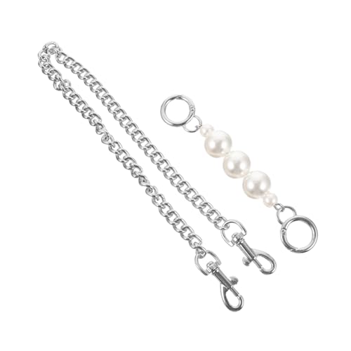 DOITOOL Perlendekor Handtaschenkette Silber Crossbody Ersatzkette Strapazierfähig Modisch Leicht für DIY Taschen Verlängerung Handtaschenriemen DOITOOL Perlendekor Handtaschenkette Silber Crossbody Ersatzkette Strapazierfähig Modisch Leicht für DIY Taschen Verlängerung Handtaschenriemen von DOITOOL