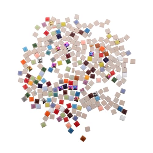 DOITOOL Quadratische Keramikfliesen Mosaiksteine für Diy Bastelprojekte Bunte Glatte Oberfläche für Kreative Heimdekoration und Kunsthandwerk DOITOOL Quadratische Keramikfliesen Mosaiksteine für Diy Bastelprojekte Bunte Glatte Oberfläche für Kreative Heimdekoration und Kunsthandwerk von DOITOOL