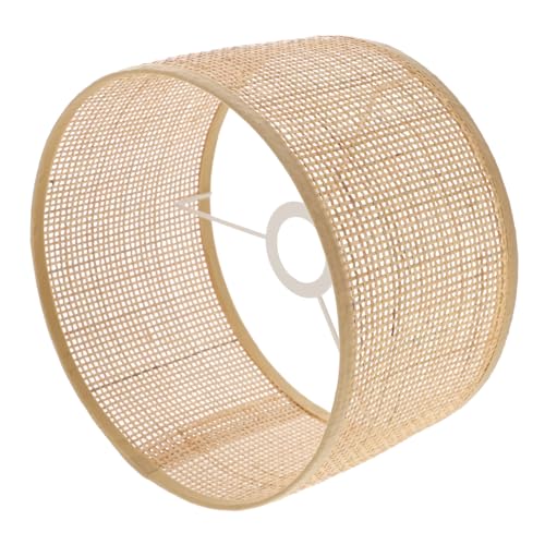 DOITOOL Rattan Lampenschirm Gewebt Boho Stil Dekorativer Lampenschirm für Tischlampe Stehleuchte Pendelleuchte Schlafzimmer Wohnzimmer von DOITOOL