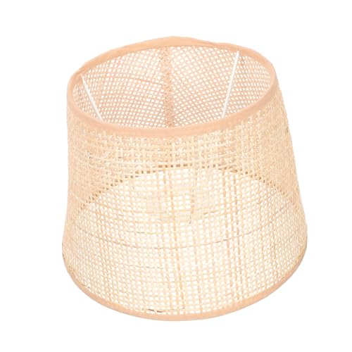 DOITOOL Rattan Lampenschirm Konisch Geflochtener Lampenbezug Elegantes Design Weiches Licht Tischlampe Nachttischlampe Schreibtischlampe Dekoration Wohnzimmer Schlafzimmer von DOITOOL