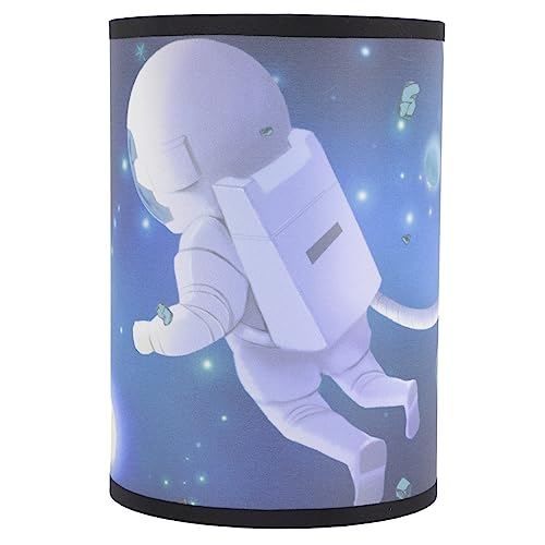 DOITOOL Raumlampenschirm Tischlampenform klein Schlafzimmer Astronautenlichtform Lampenschirm für Tischlampen Kinderlichtschirm Lampenschirm für Raumlichtschirm Stoff Blau DOITOOL Raumlampenschirm Tischlampenform klein Schlafzimmer Astronautenlichtform Lampenschirm für Tischlampen Kinderlichtschirm Lampenschirm für Raumlichtschirm Stoff Blau von DOITOOL