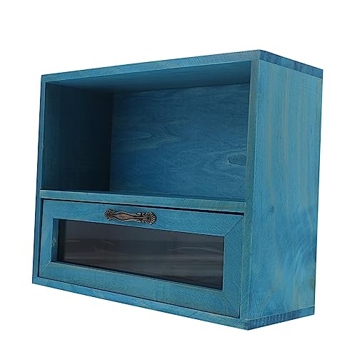 DOITOOL Retro Holz Aufbewahrungsbox mit Transparentem Schubladen Design Kleiner Desktop Organizer für Kosmetik Schmuck und Büro Praktischer Schrank mit Schublade Platzsparend und DOITOOL Retro Holz Aufbewahrungsbox mit Transparentem Schubladen Design Kleiner Desktop Organizer für Kosmetik Schmuck und Büro Praktischer Schrank mit Schublade Platzsparend und von DOITOOL