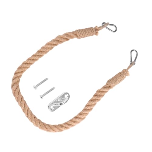 DOITOOL Retro Toilettenpapierhalter ohne Bohren aus Hanfseil Praktischer Rollenhalter für Badezimmer und Wohnzimmer Langlebig Geruchlos Einfache Montage und Vielseitige Nutzung von DOITOOL