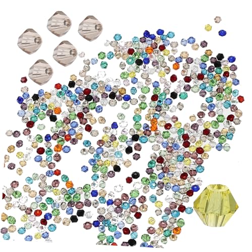 DOITOOL Rhombus Perlen -Stringdekoration klein Abstandshalter Form Herstellung Reiz lose Perlen für Schmuck Rohrabstandsperlen Schmuck Perlen machen Basteln Sie lose Perlen Glas von DOITOOL