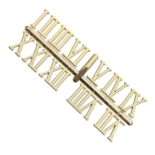 DOITOOL Römische Uhrzahlen Goldfarben Uhrziffern Ersatzteile Set Klare Anzeige Einfache Installation DIY Uhrziffern Zubehör für Wanduhr Reparatur DOITOOL Römische Uhrzahlen Goldfarben Uhrziffern Ersatzteile Set Klare Anzeige Einfache Installation DIY Uhrziffern Zubehör für Wanduhr Reparatur von DOITOOL