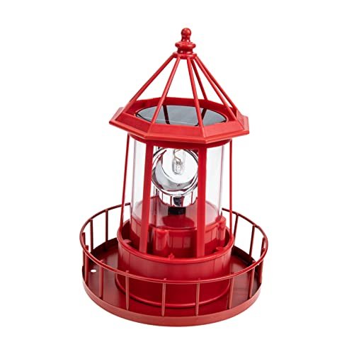 DOITOOL Rotierendes Leuchtfeuerlicht Led-Außensolarleuchten Außendekoration Mikro-Led-Garten-Solar-Leuchtturm Solarlicht Im Freien Außerhalb Von Solarleuchten von DOITOOL