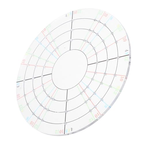 DOITOOL Rundes Teilerwerkzeug Tontöpferei Form Rotationsrad Keramikwerkzeug Keramikwerkzeuge Keramikvorlagen Modellierscheibe Töpferbecher Vorlage Töpfer Trimmwerkzeuge von DOITOOL