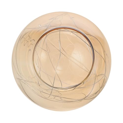 DOITOOL Rundglas Lampenschirm Kugelform mit Öffnung Aluminium draht Design in Silber oder Gold Dekorativer Ersatzschirm für Pendelleuchten Wohnzimmerbeleuchtung DOITOOL Rundglas Lampenschirm Kugelform mit Öffnung Aluminium draht Design in Silber oder Gold Dekorativer Ersatzschirm für Pendelleuchten Wohnzimmerbeleuchtung von DOITOOL