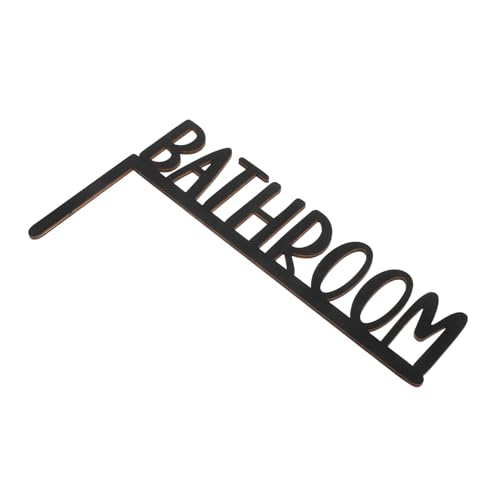 DOITOOL Rustikales Holz Badezimmer Türschild DIY Buchstaben Dekoration Langlebiges Türrahmen Kunstwerk für Zuhause Rustikale Wanddeko Badezimmer von DOITOOL