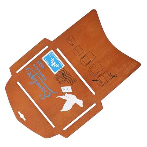 DOITOOL Holzschablone für Briefumschläge Vintage-vorlage zum Basteln von Einladungen Grußkarten und Geschenkverpackungen Langlebig und Vielseitig Einsetzbar von DOITOOL