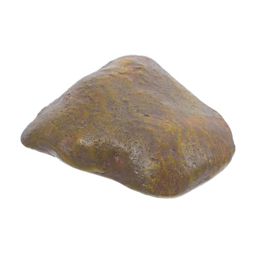 DOITOOL Schlüsselkasten Versteckter Fall Schlüssel-Fake-Rock Falscher Stein Outdoor-schlüsselversteck Realistische Steinverstecke Versteckter Schlüsselfelsen Blechetui Khaki Harz von DOITOOL