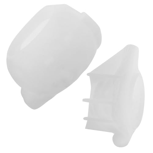 DOITOOL Schneemann Silikonform mit Deckel für Epoxidharz Aufbewahrungsbox Flexible Wiederverwendbare Weihnachtsdeko Gießform für DIY Schmuck Kerzenhalter und Geschenkideen von DOITOOL