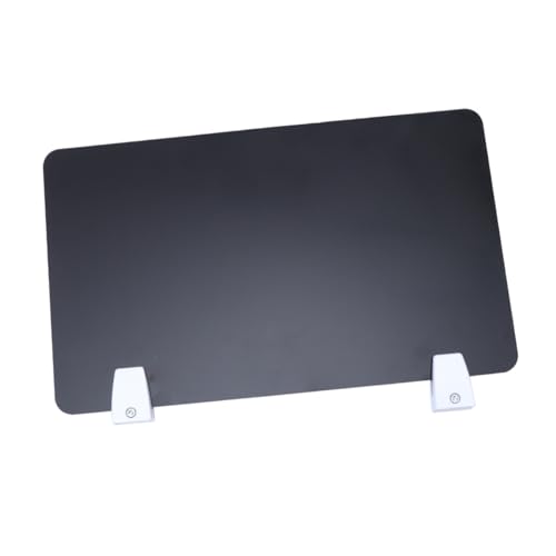 DOITOOL Schwarze Acryl Schreibtischtrennwand Praktische Desktop-partitionsplatte für Büro und Schule Einfache Installation Privater Arbeitsplatz Vielseitiger Test von DOITOOL