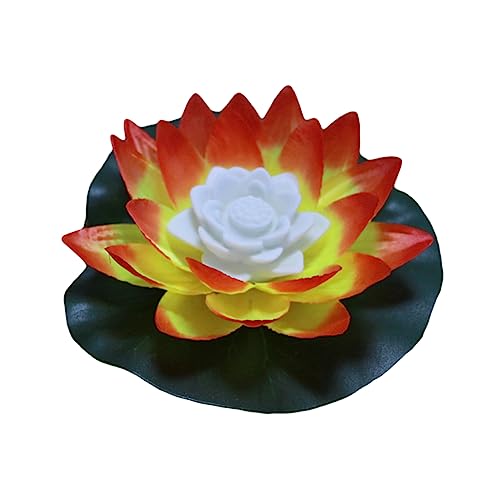 DOITOOL Schwimmende Poolleuchten Teichlicht Lotus Licht Pool Geführte Chinesisches Dekor Schaum Lotusblumen Led-lotusblumenlichter Kunstblumen Floating Nachtlicht Pflanze von DOITOOL