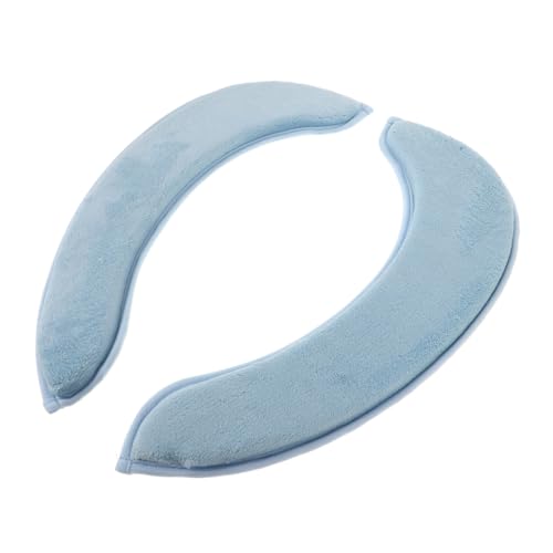 DOITOOL Selbstklebender Toilettenpad Blau Wc-sitzbezug Gepolsterter Toilettensitz Unterlage Pads Abdeckung Toilettendeckel Aufkleber Sitzkissen Wc-sitzbezüge Waschbar Toilettensitzdeckel von DOITOOL