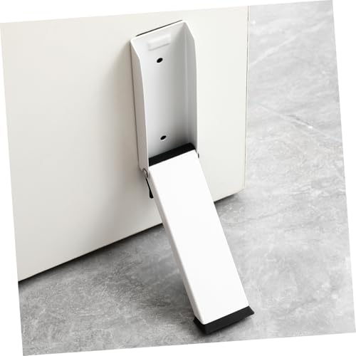 DOITOOL Selbstklebender Türstopper mit Kick Down Funktion Klappbarer Türhalter aus Stabiler Türpuffer für Innen und Außentüren Platzsparend Robust Modernes Design Elfenbeinweiß von DOITOOL
