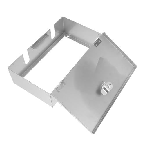 DOITOOL Sicherheits-steckdosenschutz aus Edelstahl Abschließbare Wetterfeste Steckdosenbox mit Transparentem Sichtfenster Kompatibel für Wandsteckdosen Kindersicherung und Diebstahlschutz von DOITOOL