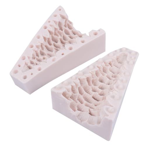 DOITOOL Silikon Kerzenform Weihnachtsbaum Flexibel Umweltfreundlich Geruchlos DIY Kerzen Gießen Backform für Handwerk Kuchen Dekoration Geschenk Weihnachten Familie von DOITOOL