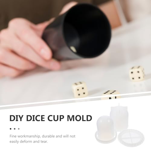 DOITOOL Silikonform DIY Würfelbecher Transparent Langlebig Wiederverwendbar Einfache Form zum Basteln und Gießen für Kreative Harzprojekte von DOITOOL