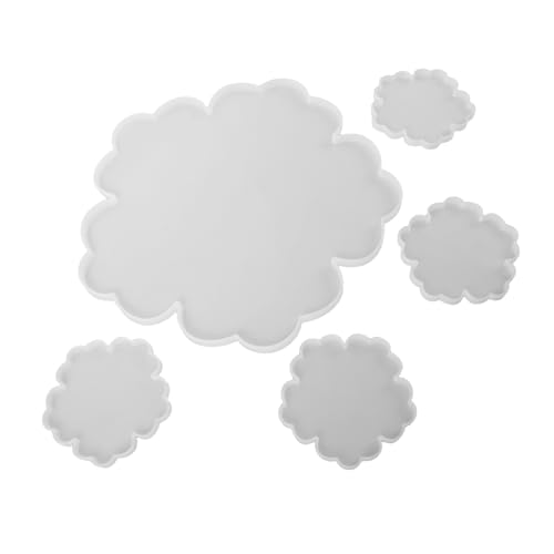DOITOOL Silikonform-set Große Blumenharzformen Ornamentformen Für Epoxidharz Handgefertigtes Harzblumenschale Formen Für Harz Schalenformen Aus Epoxidharz Tablett Harzform Kieselgel Weiß DOITOOL Silikonform-set Große Blumenharzformen Ornamentformen Für Epoxidharz Handgefertigtes Harzblumenschale Formen Für Harz Schalenformen Aus Epoxidharz Tablett Harzform Kieselgel Weiß von DOITOOL