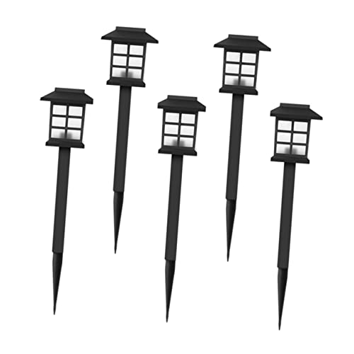 DOITOOL 5stücke Solarbetriebene Gartenlampen Im Hausdesign Wasserdichte Landschaftslichter Für Wege Rasen Und Garten Automatische Beleuchtung Für Outdoor-events Wie Hochzeiten Und Partys von DOITOOL