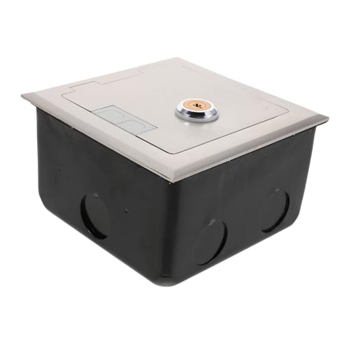 DOITOOL Steckdosenabdeckung Wasserdichte Bodensteckdosenplatte Versenkte Bodensteckdose Versenkte Flache Versteckte Steckdose Unterputzsteckdose Bündige Bodensteckdose Wasserdichtes von DOITOOL