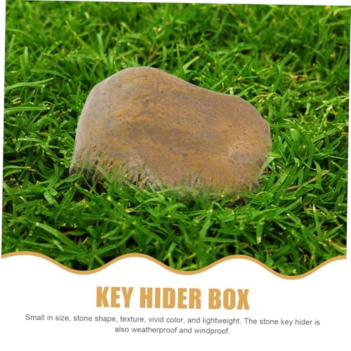 DOITOOL Stein Schlüsselversteck Außen Resin Schlüsselbox mit Geheimfach Wasserdichtes Aufbewahrungsfach für Garten Ersatzschlüssel Verstecker Braun DOITOOL Stein Schlüsselversteck Außen Resin Schlüsselbox mit Geheimfach Wasserdichtes Aufbewahrungsfach für Garten Ersatzschlüssel Verstecker Braun von DOITOOL