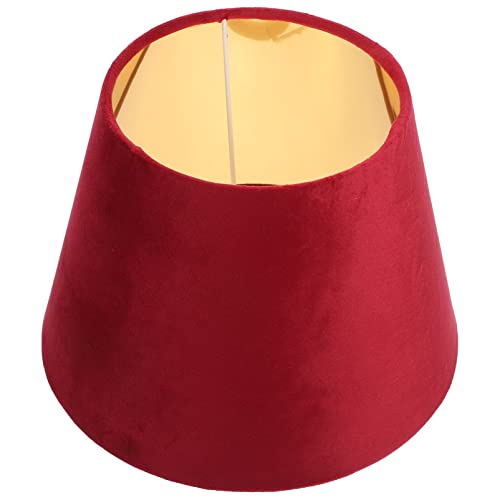 Hochwertiger Roter Stoff-Lampenschirm Mit Goldener Innenauskleidung, 25Cm, E27, Für Tisch- Und Stehlampen, Vielseitig Einsetzbar Für Zuhause, Hotel, Schlafzimmer Hochwertiger Roter Stoff-Lampenschirm Mit Goldener Innenauskleidung, 25Cm, E27, Für Tisch- Und Stehlampen, Vielseitig Einsetzbar Für Zuhause, Hotel, Schlafzimmer von DOITOOL