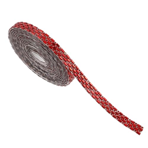 DOITOOL Strassband-Aufkleber Strassaufkleber selbstklebende Strassbänder selbstklebende Strassstreifen selbstklebendes Strassband bling aufkleber strass Strasssteine rot DOITOOL Strassband-Aufkleber Strassaufkleber selbstklebende Strassbänder selbstklebende Strassstreifen selbstklebendes Strassband bling aufkleber strass Strasssteine rot von DOITOOL