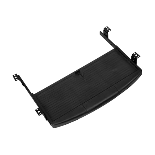 DOITOOL Tastaturablage-Set Büro Mit Tablett Tastaturablage Unter Dem Tisch Klein Sitzen Organisatoren Unter Schreibtischschubladen Ergonomisch Schreibtisch Organizer Montiert Black Metall von DOITOOL