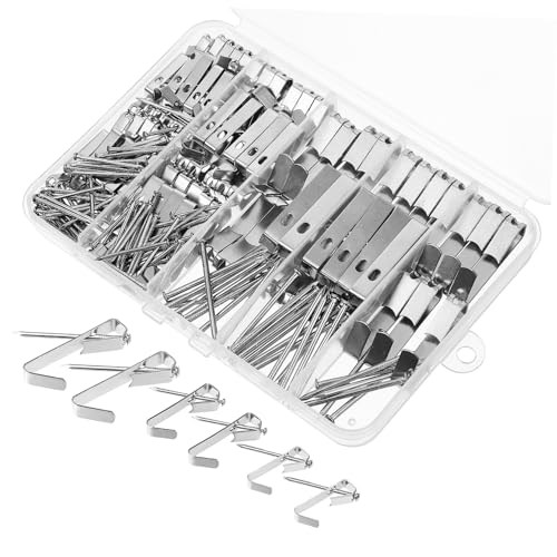 DOITOOL Teiliges Bildaufhänger Silber mit Nägeln für Betonwände Vielseitige Wandnägel zum Aufhängen von Fotos und Kunstwerken Einfache Installation Verschiedene für Bilderrahmen und DOITOOL Teiliges Bildaufhänger Silber mit Nägeln für Betonwände Vielseitige Wandnägel zum Aufhängen von Fotos und Kunstwerken Einfache Installation Verschiedene für Bilderrahmen und von DOITOOL