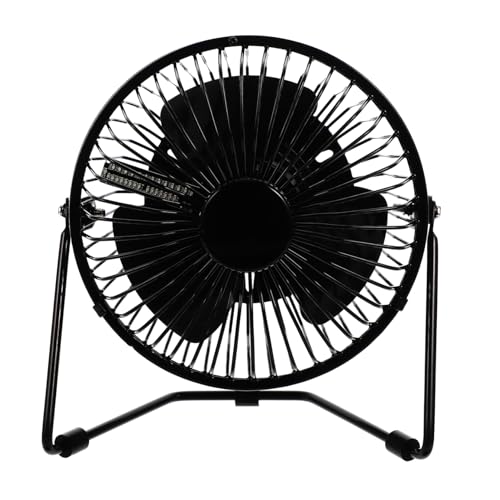 DOITOOL Temperaturlüfter Usb Kühlung Uhrenventilator Digital Tragbar Led Desktop Büro Mini Angetrieben Drinnen Schwarz von DOITOOL