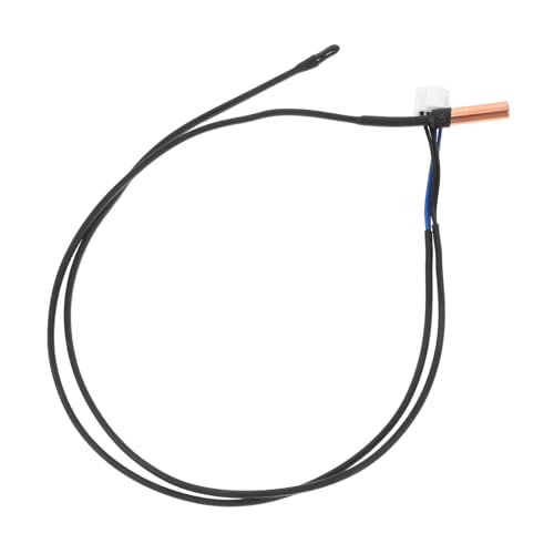 DOITOOL Temperatursensor Thermostatsensor der Klimaanlage Temperaturfühler mit Kupferkopf Thermistorsonde der Klimaanlage Präziser Wechselstromsensor Metall Black von DOITOOL