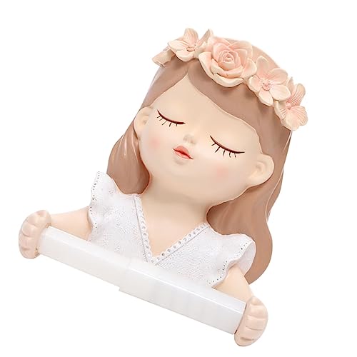 DOITOOL Toilettenpapierhalter Mit Ablagefächern Rollenpapierhalter Aus Hochwertigem Material Praktischer Badezimmerpapierhalter Mit Cartoon-Design Für Mädchen DOITOOL Toilettenpapierhalter Mit Ablagefächern Rollenpapierhalter Aus Hochwertigem Material Praktischer Badezimmerpapierhalter Mit Cartoon-Design Für Mädchen von DOITOOL
