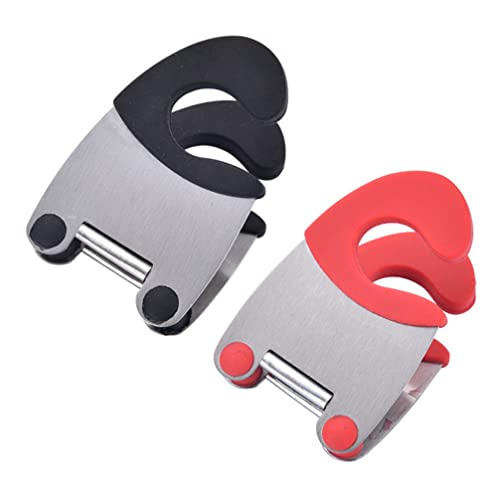 DOITOOL Topfdeckelhalter Deckelheber Topf - Cliphalter : Utensilien- Topf- Clip- L?ffel- Rest 4Pcs Anti Scald Grip Easy Feste Klammer für Restaurant Home Kitchen Gadget Küchenutensilienhalter von DOITOOL