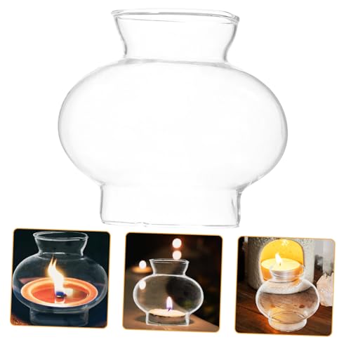 DOITOOL Transparenter Kleiner Glas lampenschirm Winddicht für Petroleum öllampe Dekorativer DIY Ersatzschirm für Zuhause Hotel Laden Weich Machendes Licht und Warme Atmosphäre DOITOOL Transparenter Kleiner Glas lampenschirm Winddicht für Petroleum öllampe Dekorativer DIY Ersatzschirm für Zuhause Hotel Laden Weich Machendes Licht und Warme Atmosphäre von DOITOOL